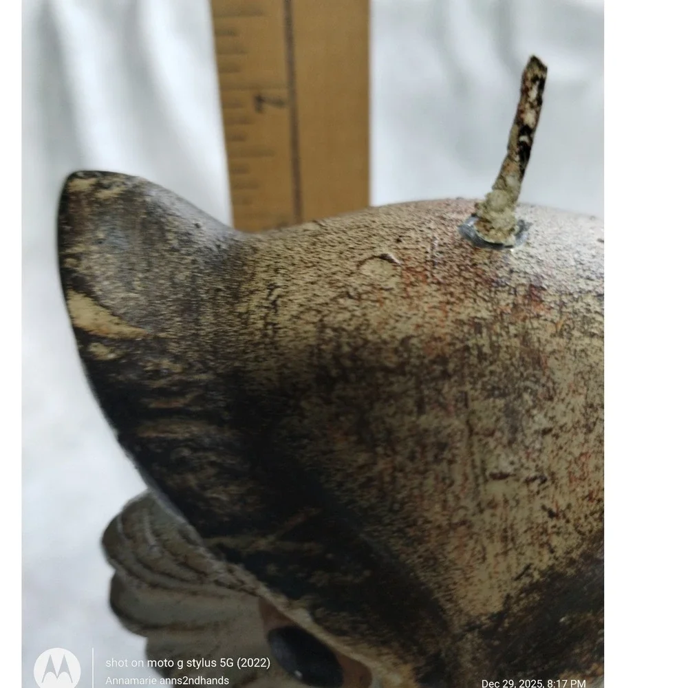 Rustic Owl Candle Figurine‎ Decorative Home Decor Accent